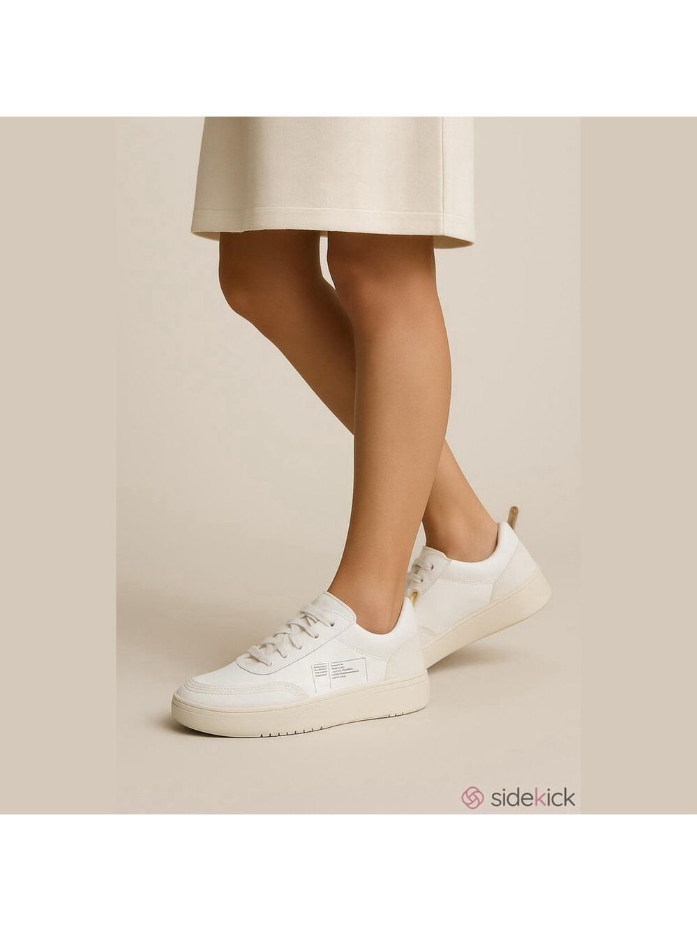 ONCEPT White Leather Low Top Sneakers US Size 7
